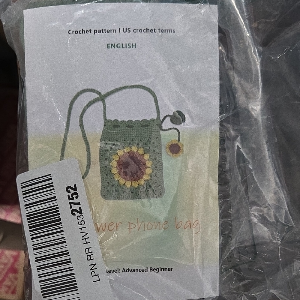 Crochet Flower Phone Bag